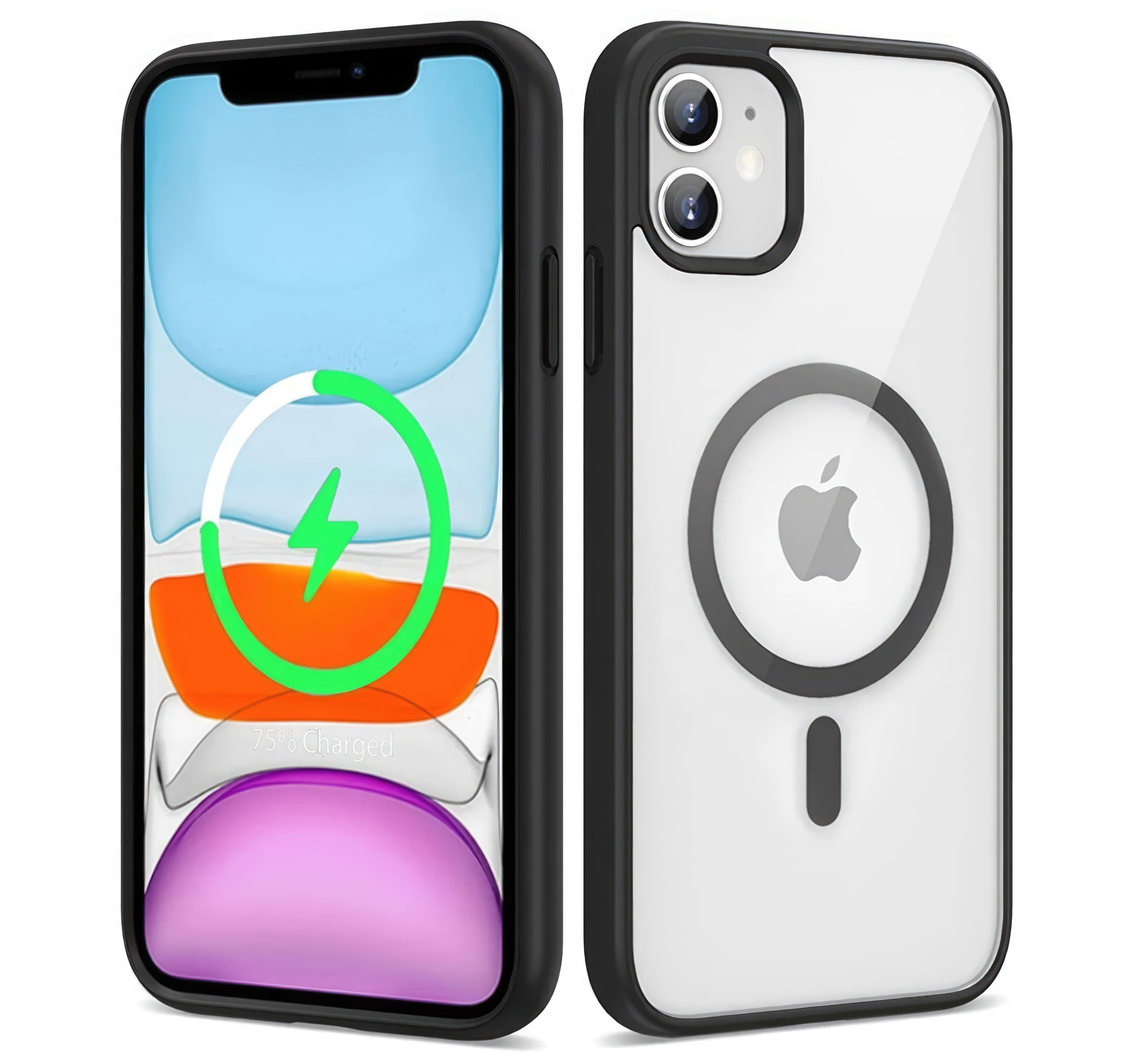 Maska za Telefon - iPhone 11 - MagSafe Compatible - TPU Acrylic Black