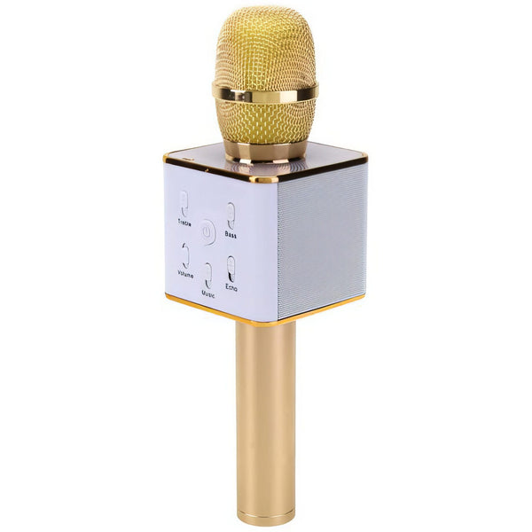 Karaoke Mikrofon so Zvucnik - Q7 - Gold