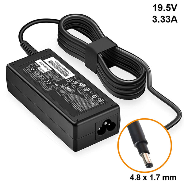 Adapter / Polnac za Laptop (Dell, HP) - 19.5V 3.33A (65W) - 4.8x1.7mm