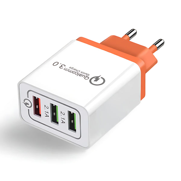 Adapter / Polnac za Telefon - Qualcomm Quick Charge 3.0 - Orange