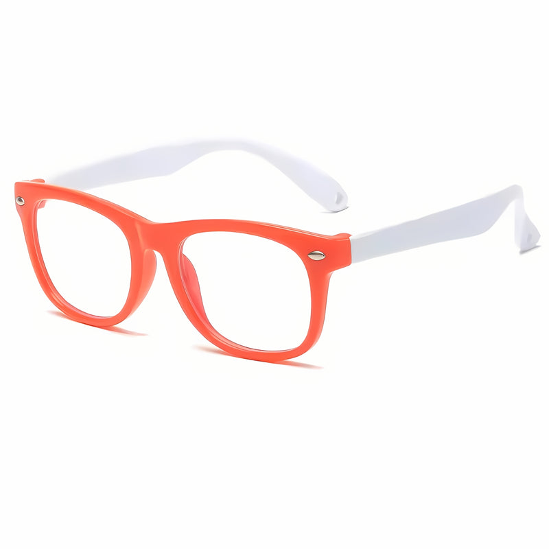 Detski Zastitni Ocila so Blue Light Filter - Red / White