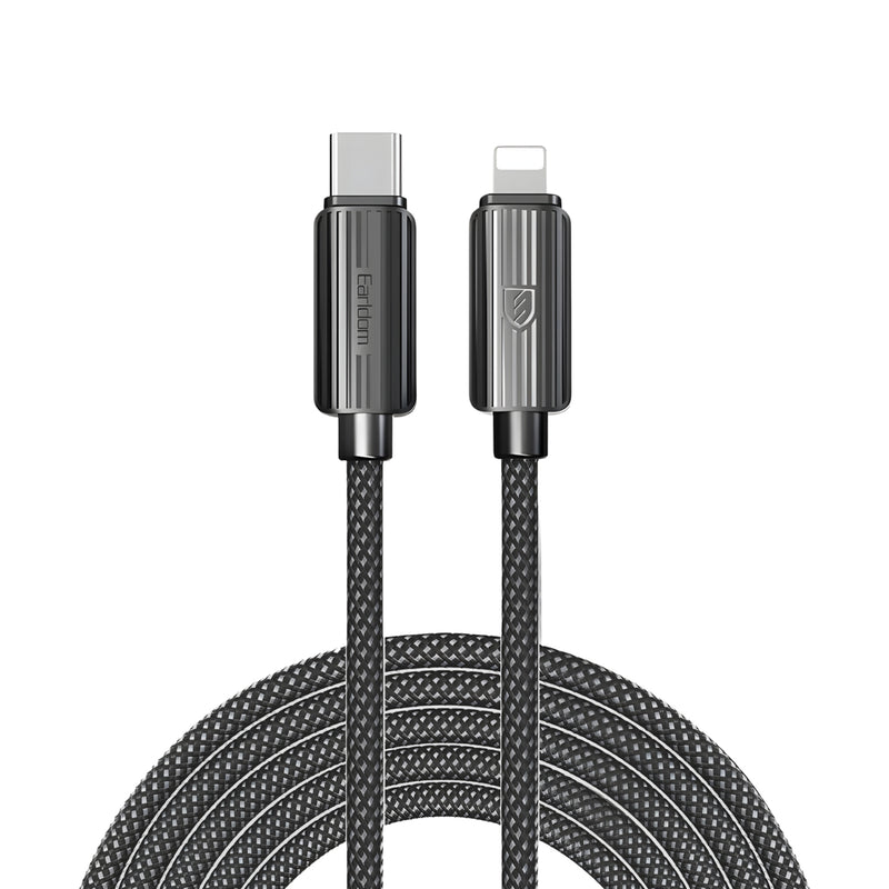 Kabel za Telefon - Type-C vo Lightning - Earldom 60W Braided - 3m