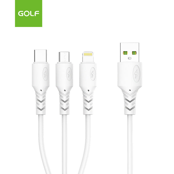 Kabel za Telefon - Kombiniran 3 in 1 - Micro, Type c i Lightning - Golf GC-85