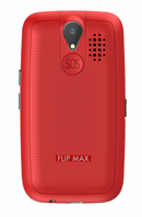 Mobilen Telefon - MeanIT Senior Flip MAX - Red