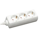 Prodolzen Kabel Bez Prekinuvac so 3 Priklucoci - 3x1.5mm² - White