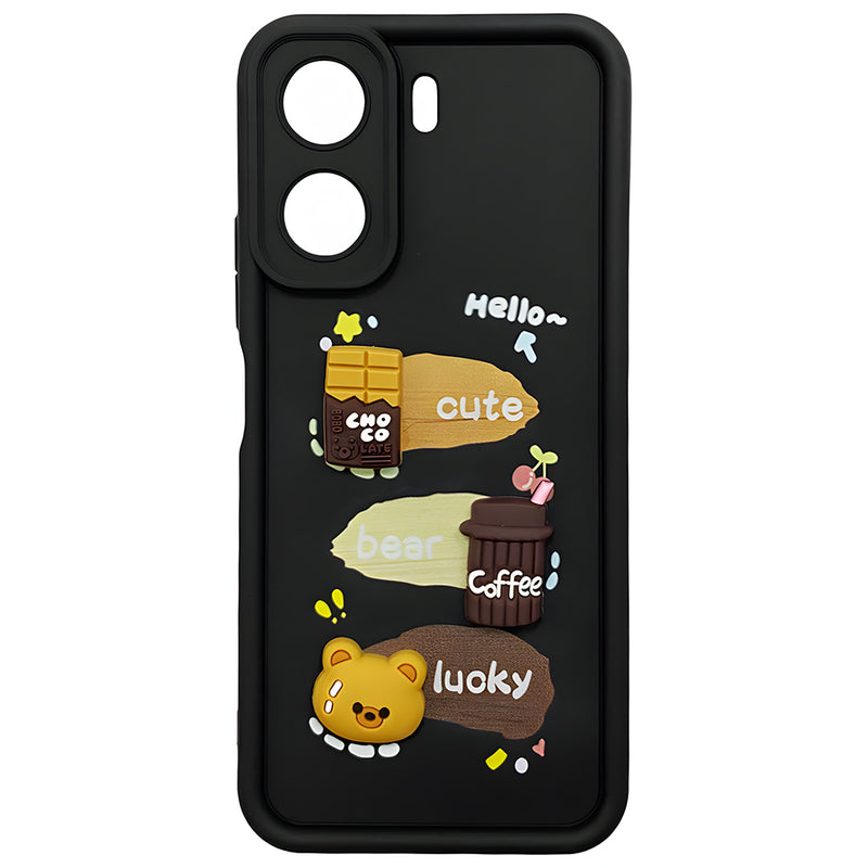 Maska za Telefon - Redmi 13C - Happy Kids - Black