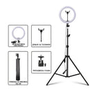 Kruzna Led Svetilka (TikTok svetlo) - 10" Ring Fill Beauty Light