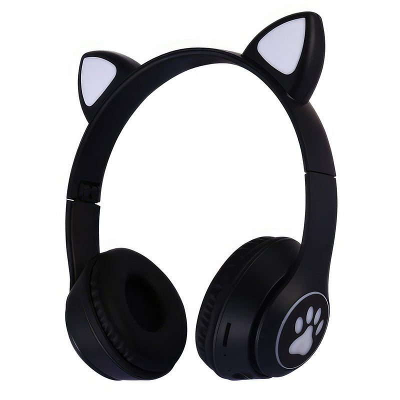 Wireless Slusalki - Cat Ears - Black