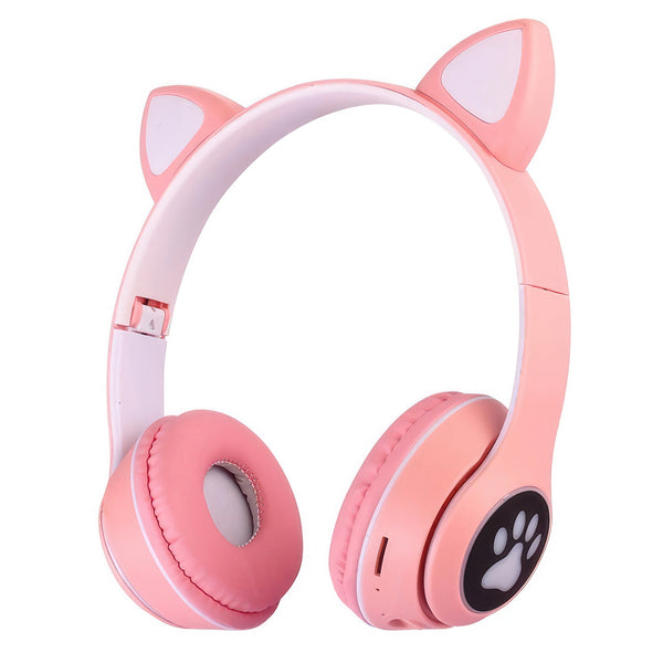 Wireless Slusalki - Cat Ears - Pink