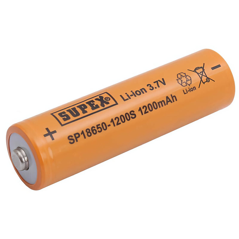 Baterija 18650 -  SUPEX - 1200S - 1200mAH