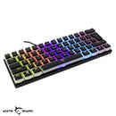 Mehanicka Pro Gejmerska Tastatura 60%  - White Shark Ashiko - Black - Red Switches