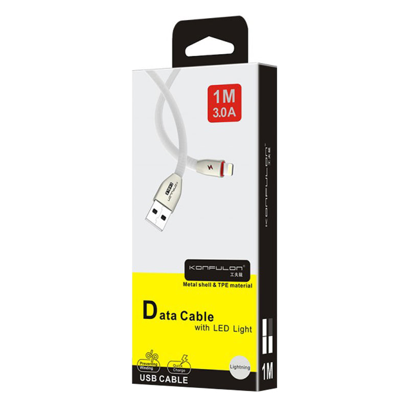Kabel za telefon silikonski lightning - Konfulon S54 - White