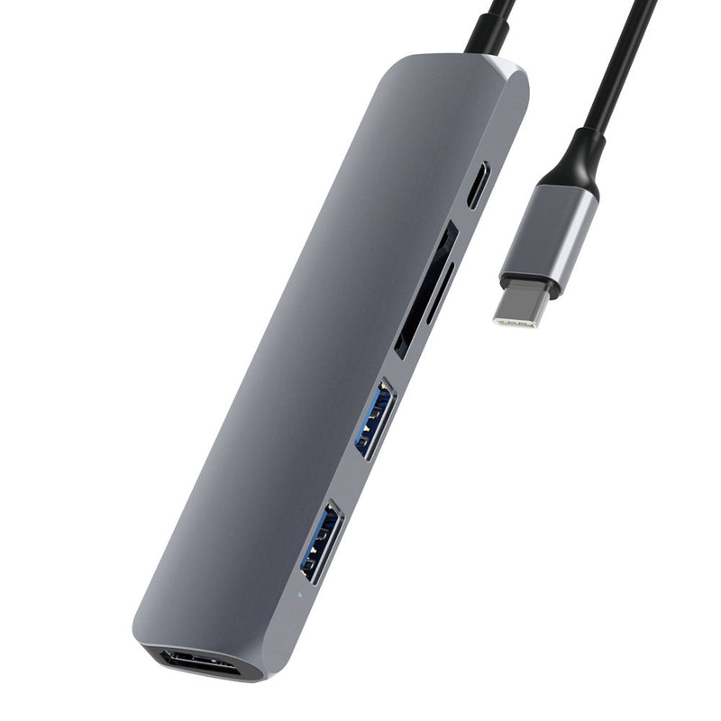 USB Type-C to HDMI Adapter - 6 in 1 USB-C HUB + Card Reader