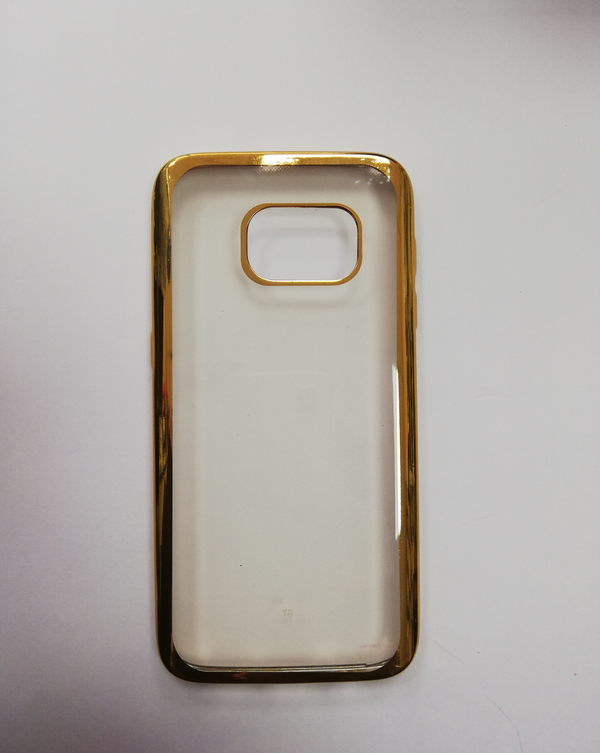 Maska za telefon Samsung S7 - Clear Gold