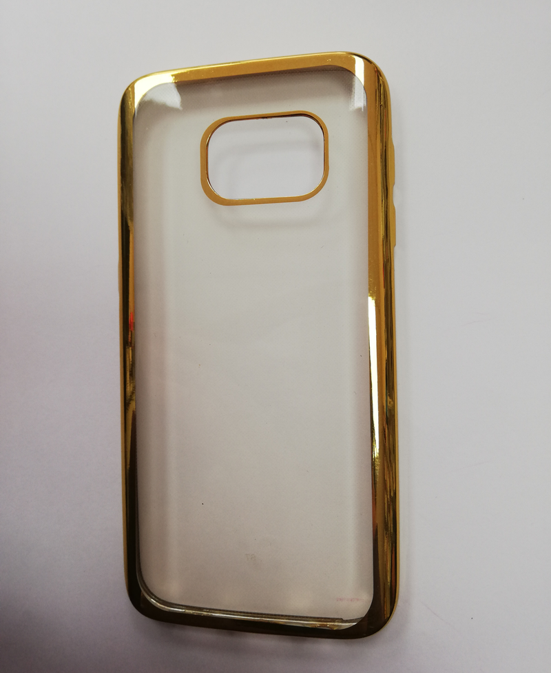 Maska za telefon Samsung S7 - Clear Gold