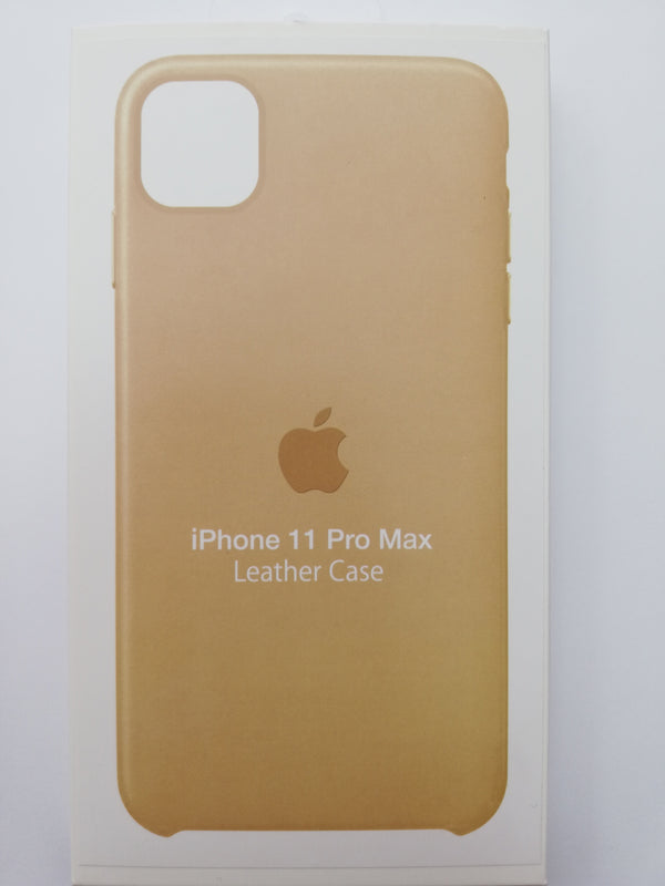 Maska za telefon Iphone 11 Pro Max - Leather case gold