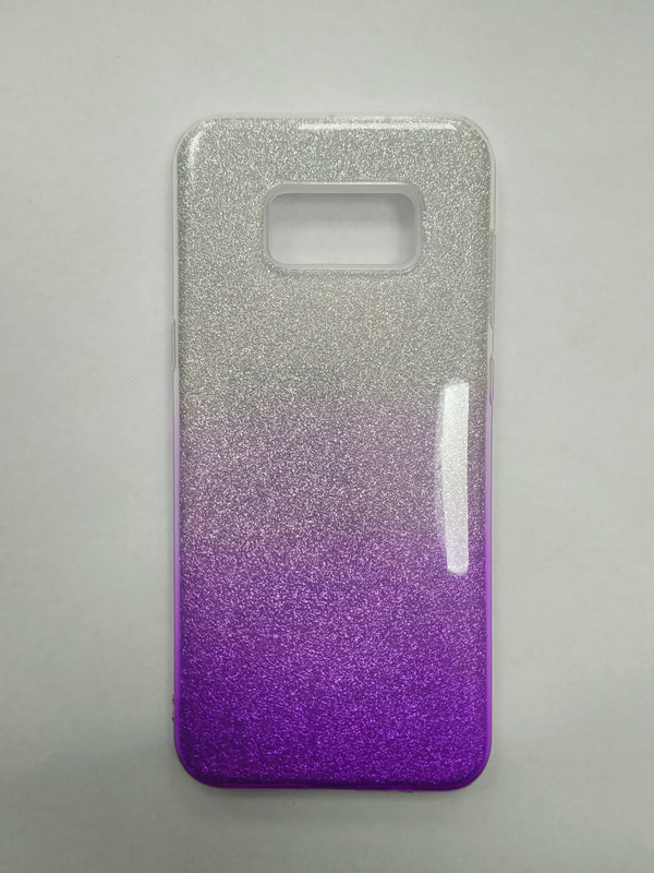 Maska za telefon Samsung S8 plus - Glittery Silver and Purple