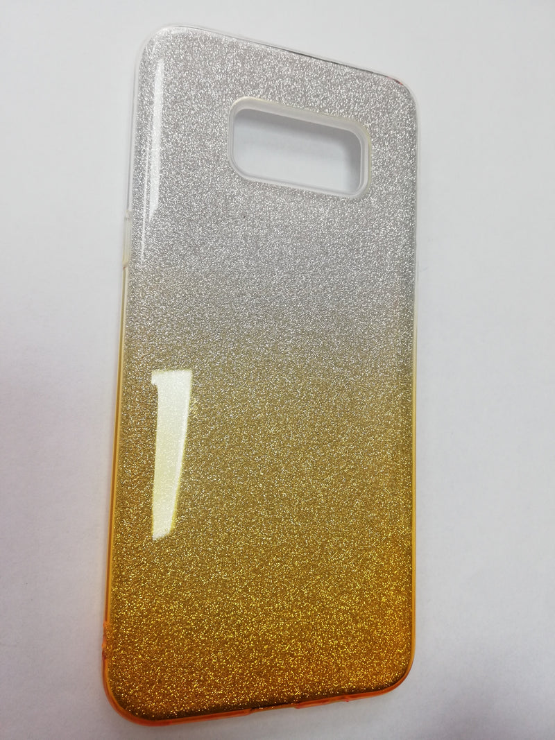 Maska za telefon Samsung S8 - Glittery Silver Yellow