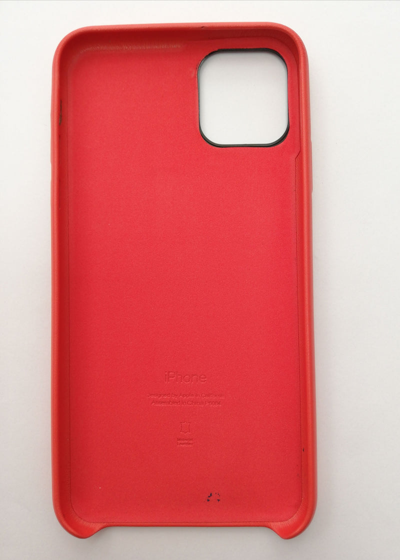 Maska za telefon Iphone 11pro max - Leather Case Red