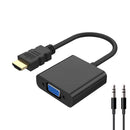 Video Adapter - Hdmi vo VGA + Audio - Black