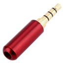 Audio Konektor - 3.5mm - 4 pina - Red