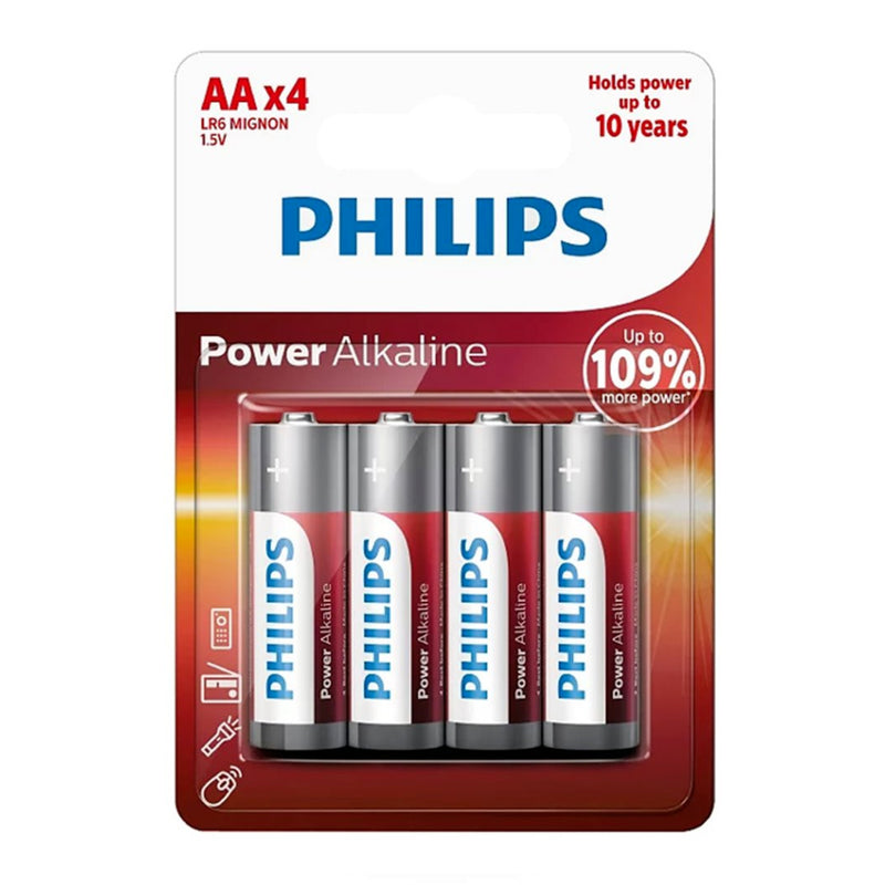 Baterija AA - Philips Power Alkaline (Pack of 4)