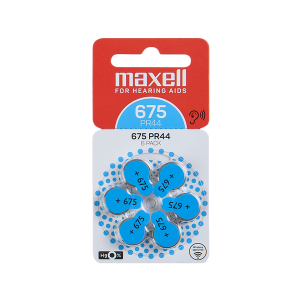 Baterija za slusni aparati - Maxell - 675-PR44 - 1.45V