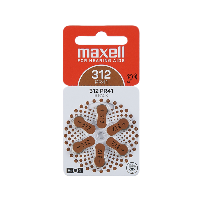Baterija za slusni aparati - Maxell - 312 - PR41 - 1.45V