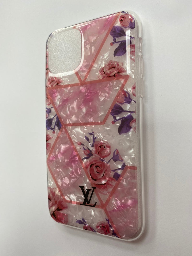 Maska za telefon Iphone 11 pro max - Clear Rose Louis Vuitton
