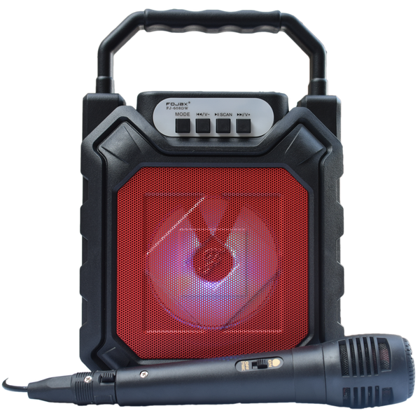 Karaoke DJ Bluetooth zvucnik - Fojax FJ608DW - Red