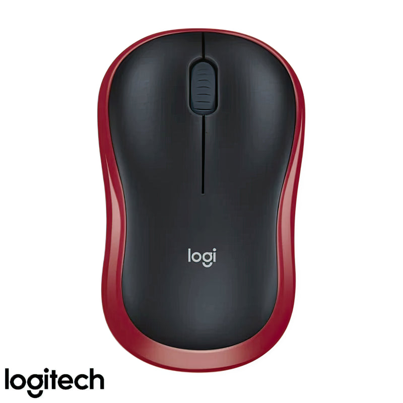 Wireless Gluvce - Logitech - M185 - Black and Red