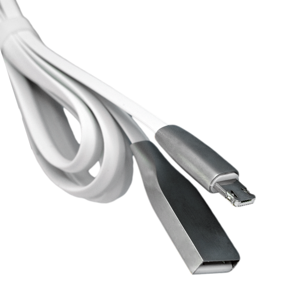 Kabel za telefon Lightning / Micro - Zinc Alloy - White