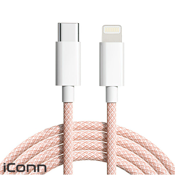 Kabel za Telefon - Type C vo Lightning - iConn - Pink