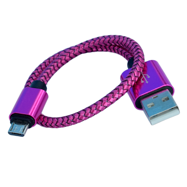 Kabel za telefon - Micro - Purple - 25cm