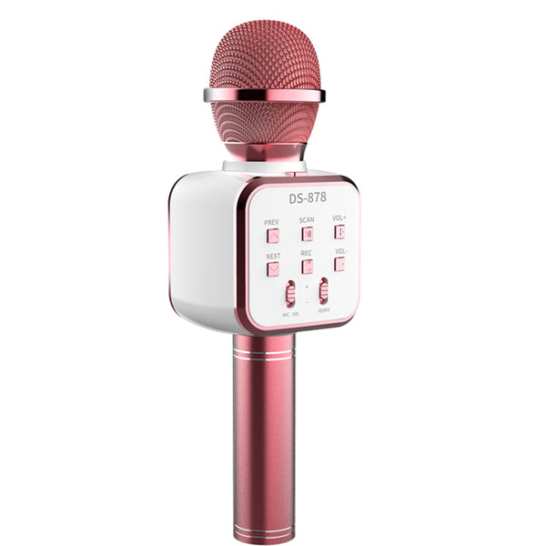 Karaoke Mikrofon so Zvucnik - DS-878 - Pink-White