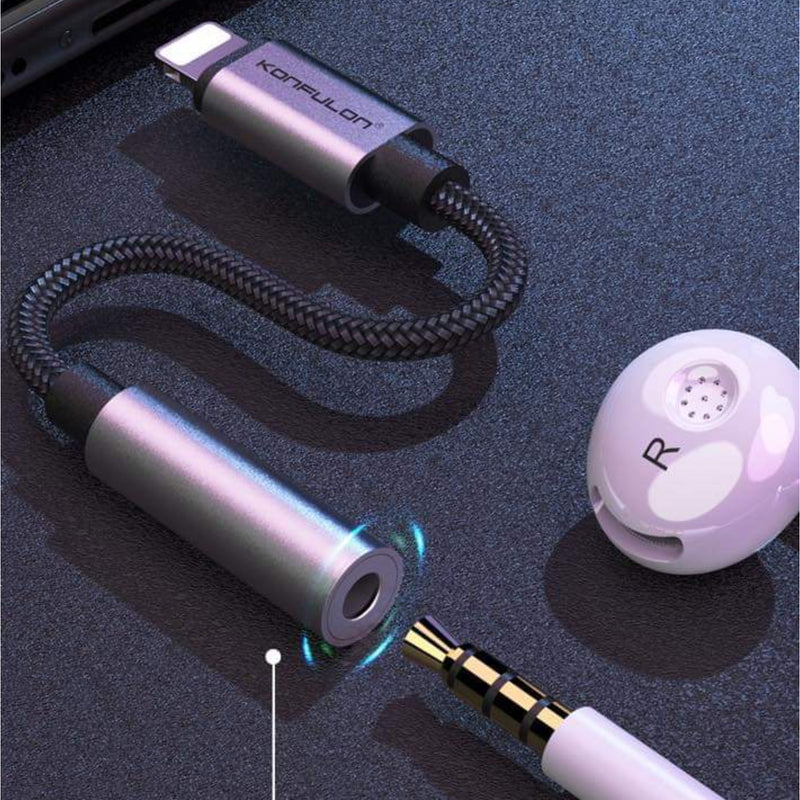 Audio adapter Lightning (iPhone) maski vo 3.5mm zenski - Konfulon - Z19