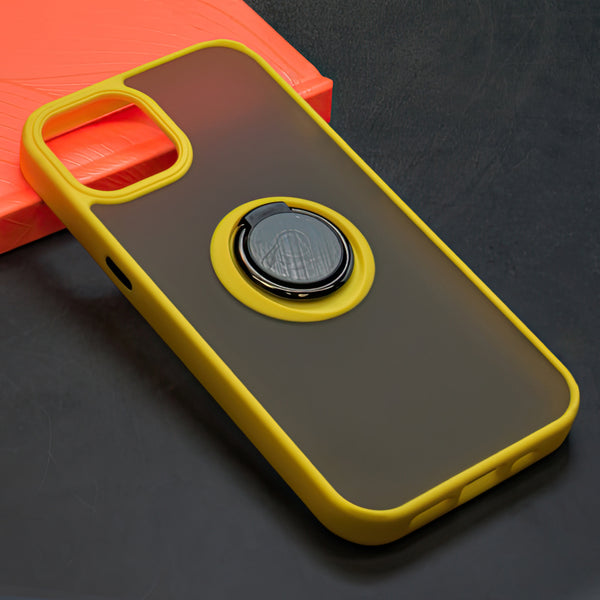 Maska za Telefon - iPhone 13 / 14 - Ring - Yellow