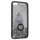 Maska za Telefon iPhone 7 Plus / 8 Plus - Girl with swan - Clear/Black