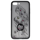 Maska za Telefon iPhone 7 Plus / 8 Plus - Flowers - Clear/Black