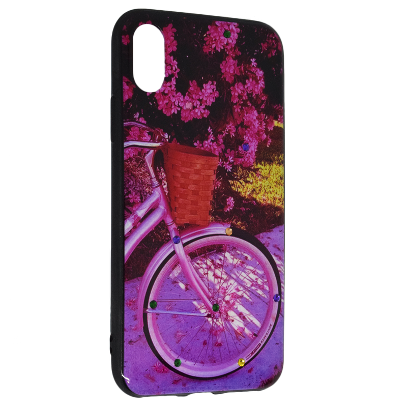 Maska za telefon iPhone X / Xs - Pink Bicycle