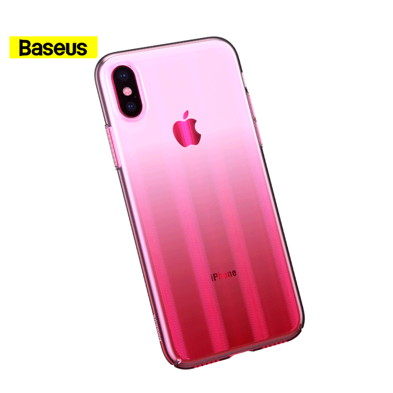 Maska za telefon Iphone X / Xs - Baseus - Transparent Pink