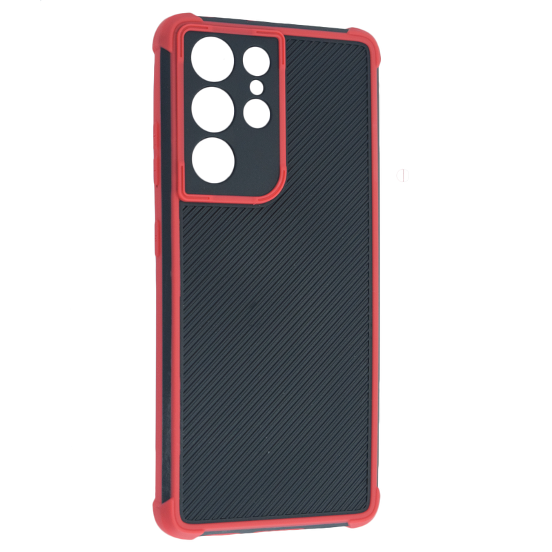 Maska za telefon - Samsung Galaxy S21 Ultra - Black / Red