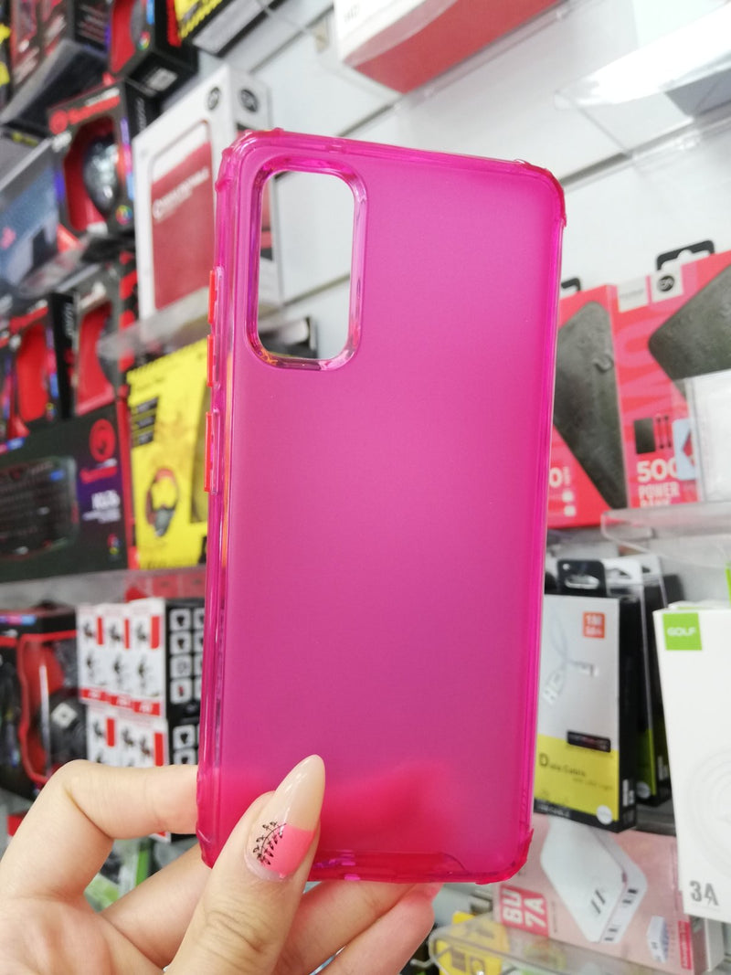 Maska za telefon Samsung S20 - Matte Clear Hot Pink