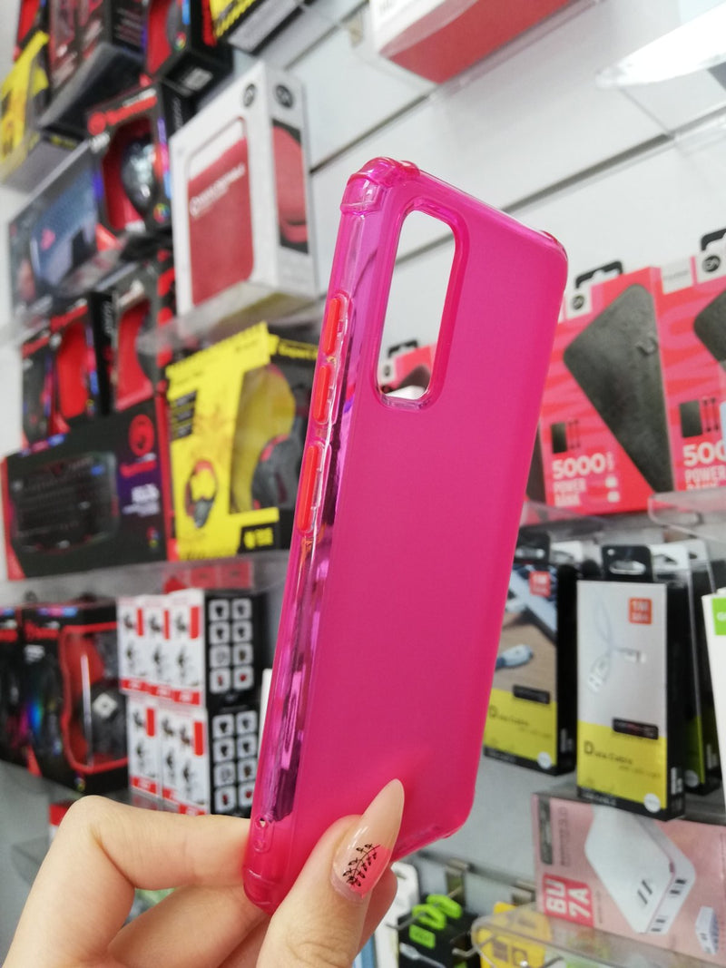 Maska za telefon Samsung S20 - Matte Clear Hot Pink