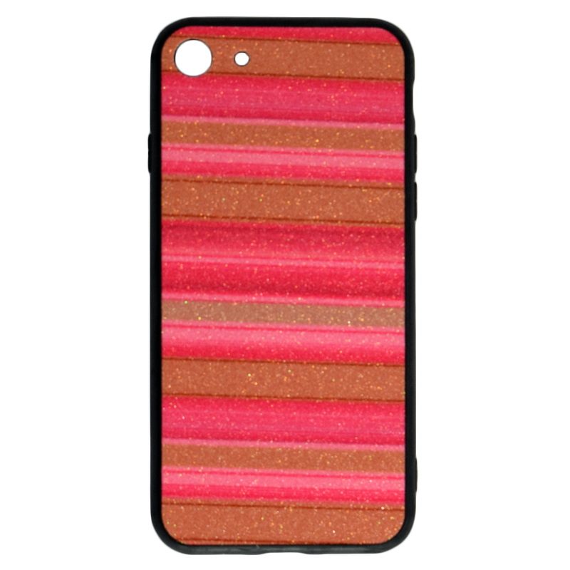 Maska za telefon iPhone 7 / 8 - Stripes - Pink