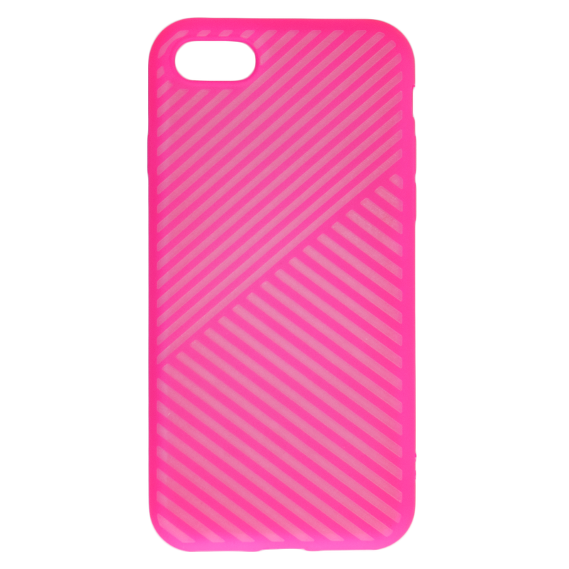Maska za telefon iPhone 7 / 8 - Stripes - Hot Pink