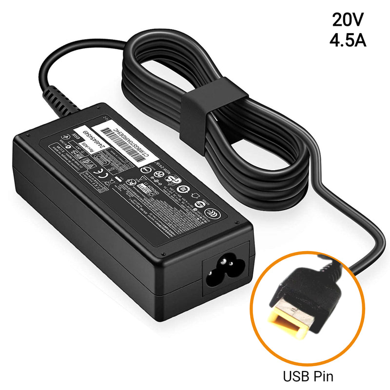 Adapter / Polnac za Laptop (LENOVO) 20V 4.5A - USB Pin