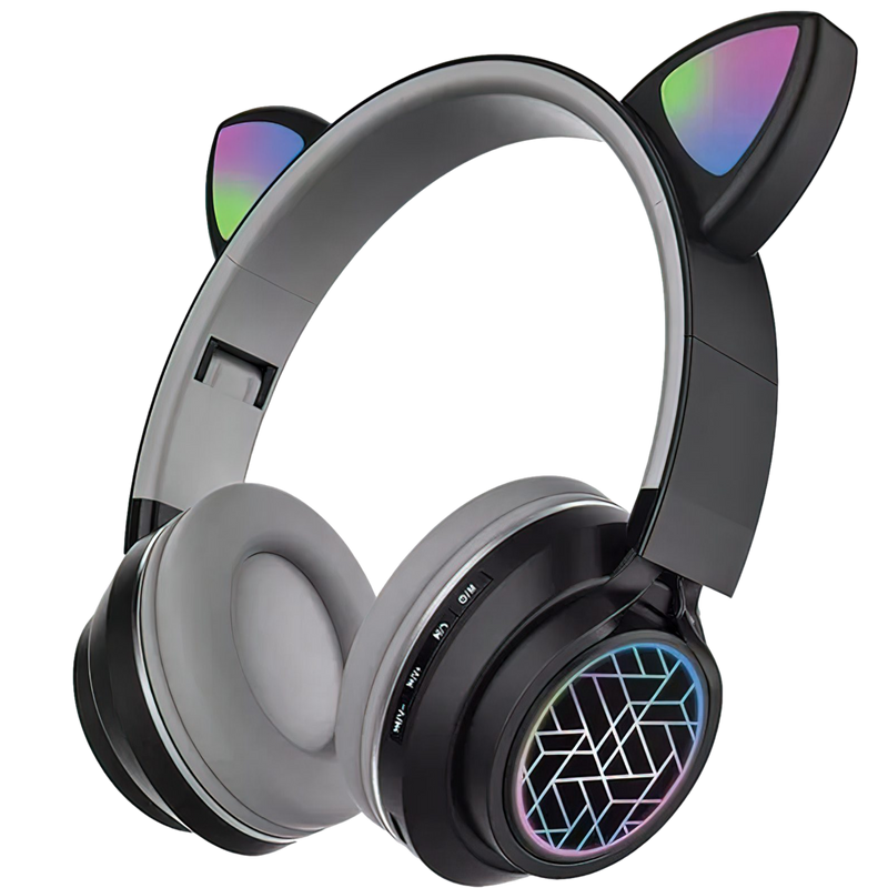 Wireless Slusalki - Cat Ears - ST79M - Black