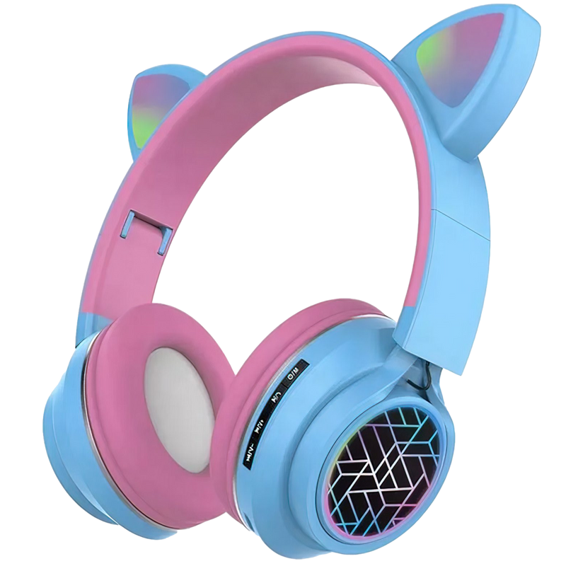 Wireless Slusalki - Cat Ears - ST79M - Blue
