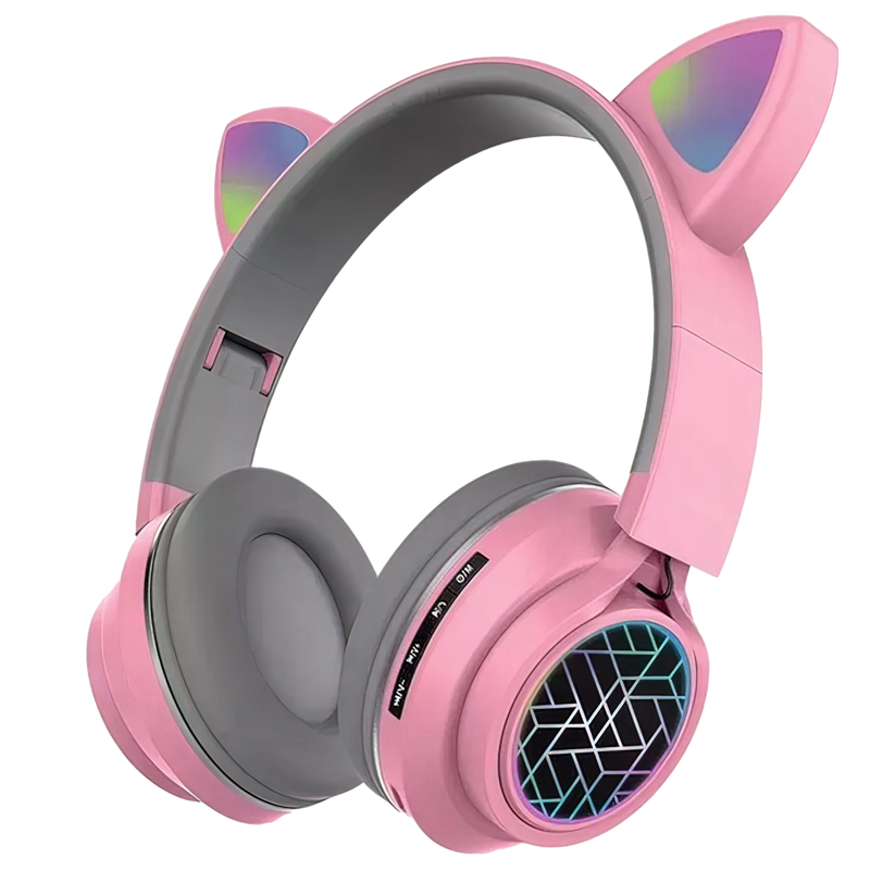 Wireless Slusalki - Cat Ears - ST79M - Pink